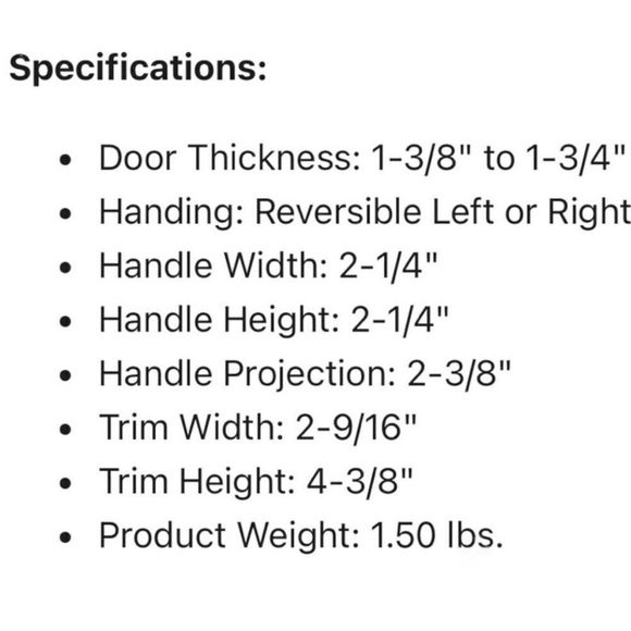 Emtek 8521PUS10B Oil Rubbed Bronze Dummy Door Handle Pull NEW See Details - Picture 7 of 9